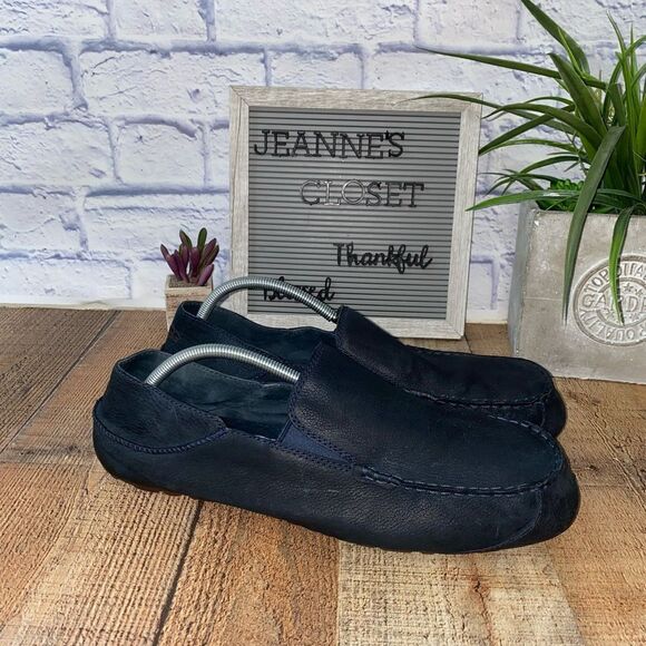 Ugg Australia Men’s Upshaw Navy Blue Driver Mocs Slip-On Loafers main image 12